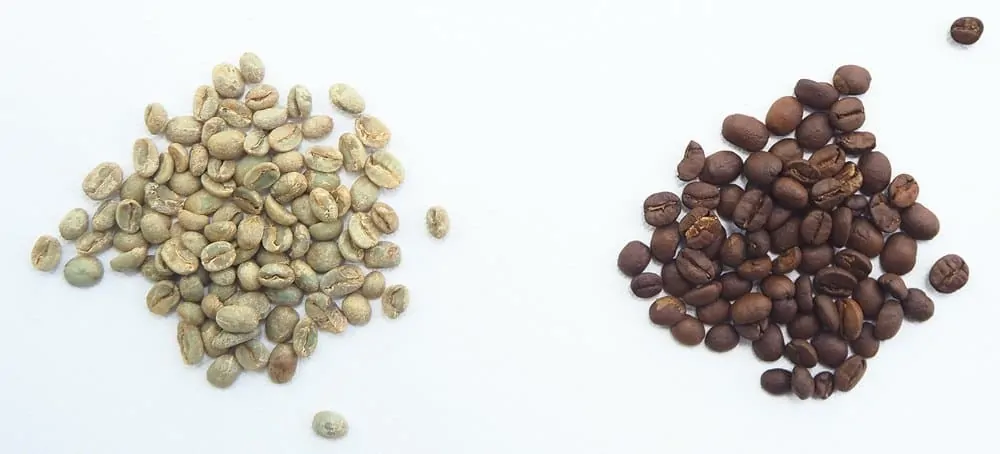 white vs black coffee beans